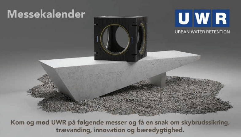 Kom og mød UWR på følgende messer og få en snak om skybrudssikring,